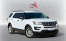 Ford Explorer FWD 3.5L V6 A/T | 2016 | GCC SPECS | WHITE EXTERIOR | AED 870 per month