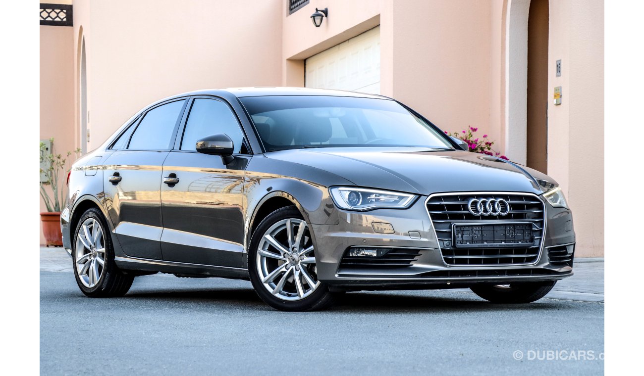 Audi A3 30 TFSI 2015 GCC under Warranty with Zero Down-Payment.