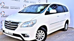 Toyota Innova 2.7L SE+ 2015 MODEL GCC SPECS