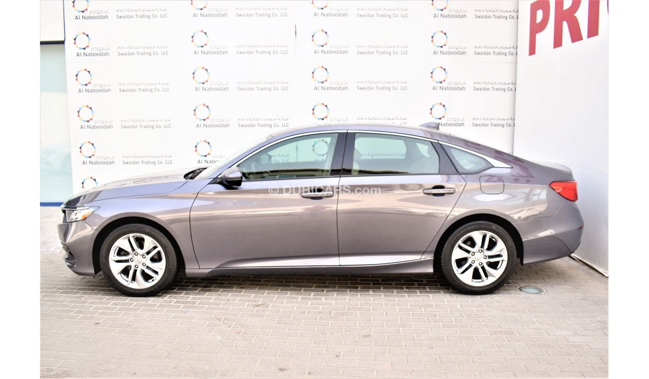 Honda Accord | AED 1760 PM | 0% DP | 1.5 TURBO LXI 2019 GCC DEALER WARRANTY