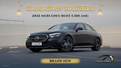 Mercedes-Benz E300 AMG 4MATIC EQ Boost 2.0T 2025 0Km With 3 Years Or 100,000 Km Warranty