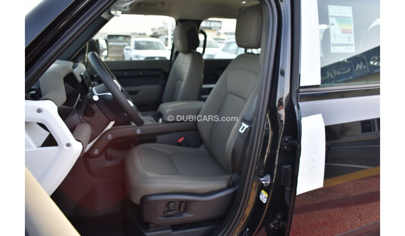 Land Rover Defender HSE - 3.0L - P400 - MY 23 - BLK_BEIG - GCC Spec (EXPORT ONLY)