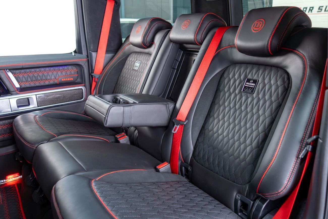 برابوس 900 - مرسيدس-AMG G 63 Brabus 900 Rocket Kit-Masterpiece Interior Black With Red Accents-Full Carbon