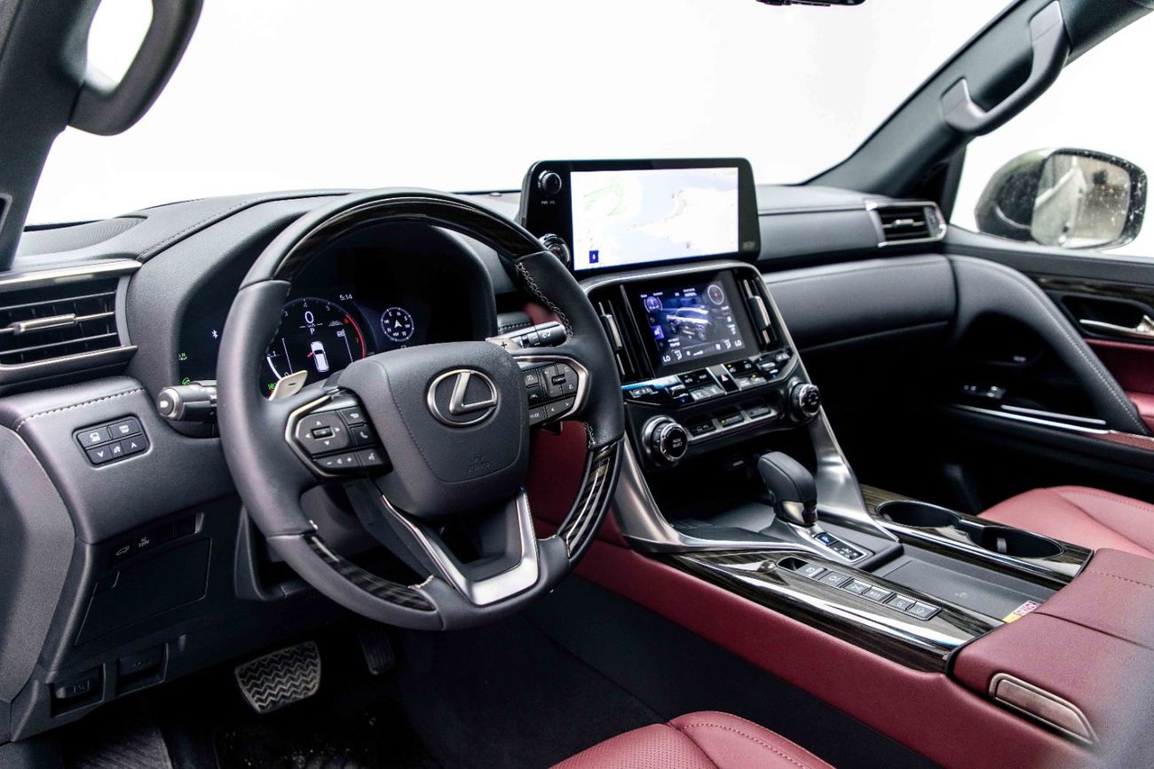 Lexus LX 700h 3.5L - Sonic Quartz Inside Crimson | Export Only
