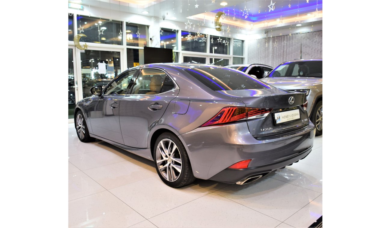 Lexus IS300 ORIGINAL PAINT ( صبغ وكاله ) AGENCY WARRANTY! Lexus IS 300 2019 Model!! in Grey Color! GCC Specs