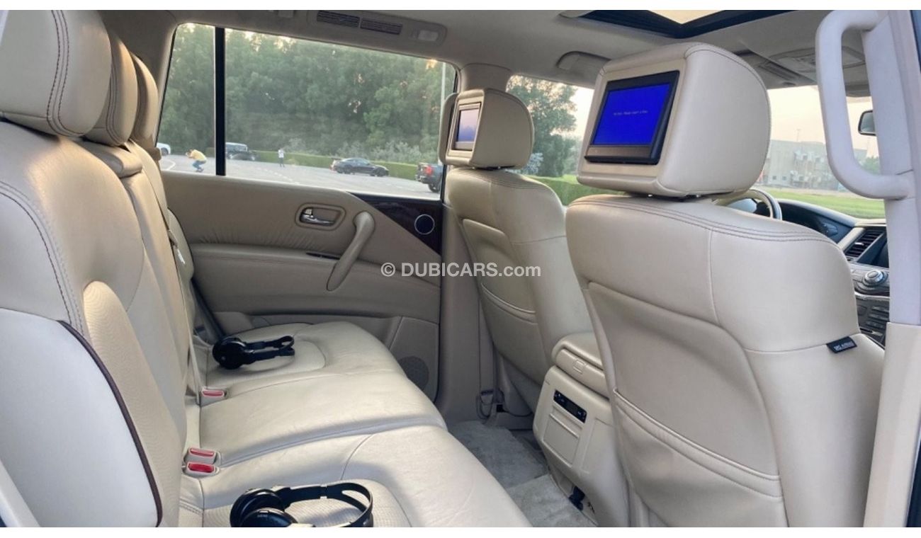 نيسان باترول LE بلاتينوم 1 على 1 رادار تحكم مسار كراسي كهرباء شاشات خلفيه خمس كاميرات بدون حادث بدون