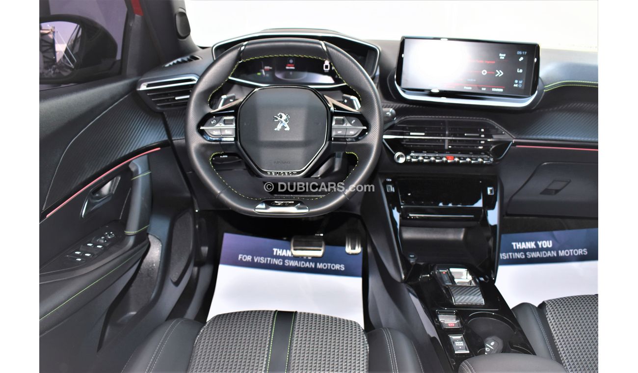 Peugeot 2008 AED 1519 PM | 1.2L GT TURBO GCC AGENCY WARRANTY UP TO 2026 OR 100K KM