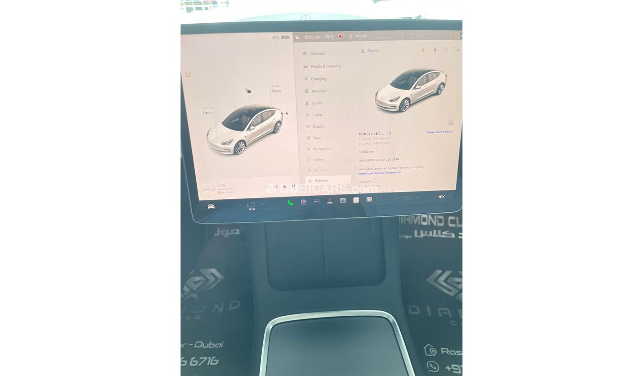 Tesla Model 3 TESLA Model 3 Long Range Auto Pilot  White Interior  GCC 2023 Auto pilot Under Warranty