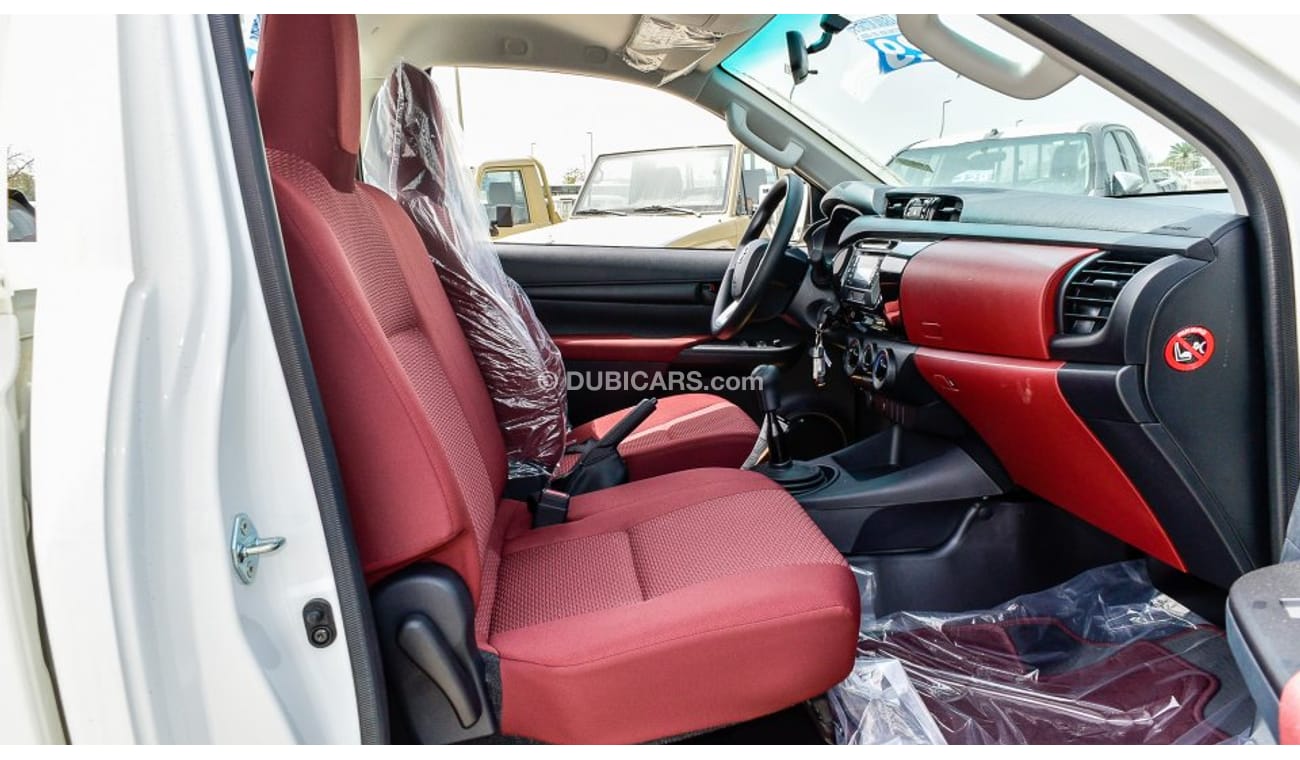 Toyota Hilux 2.4Ltr V4 4X4 Diesel M/T SINGLE Cab - 16″ wheels - red interior