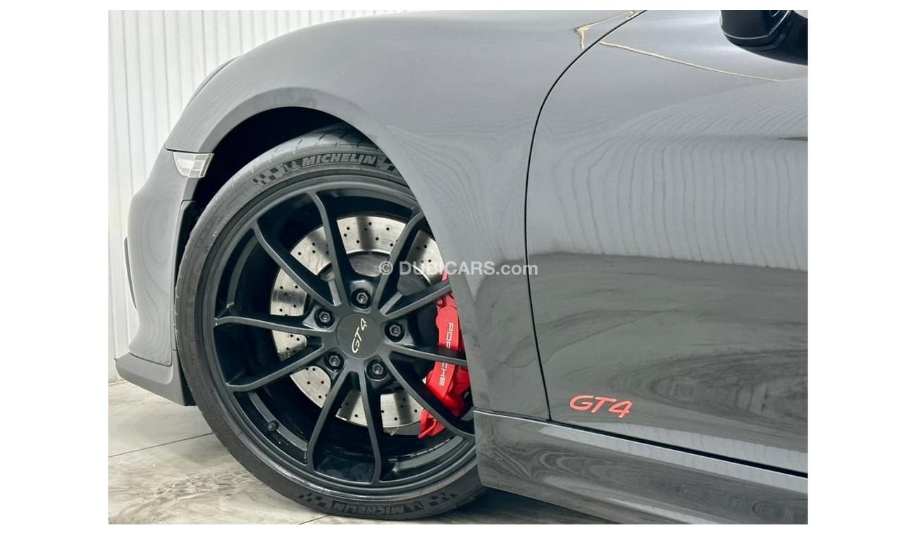 Porsche 718 Cayman 2016 Porsche Cayman GT4 Manual Transmission, Warranty, Full Porsche Service History, Low Kms, GCC