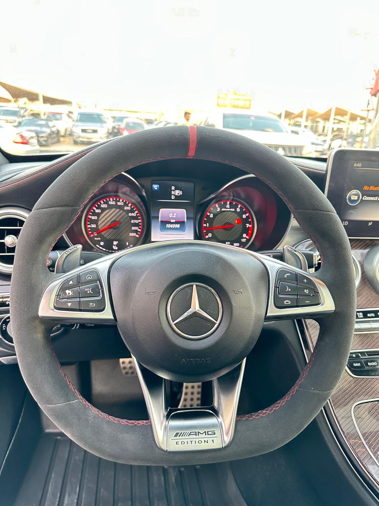 مرسيدس بنز C 63 S Mercedes C63 S AMG_2015_Gulf in excellent condition, no problems