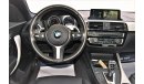 BMW 220i i 2.0L M 2018 GCC DEALER WARRANTY 1 YEAR/20000KM SERVICE CONTRACT