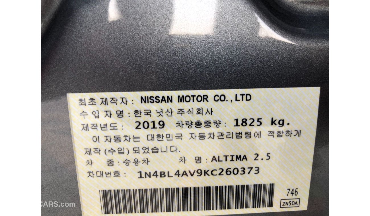 Nissan Altima korean importer