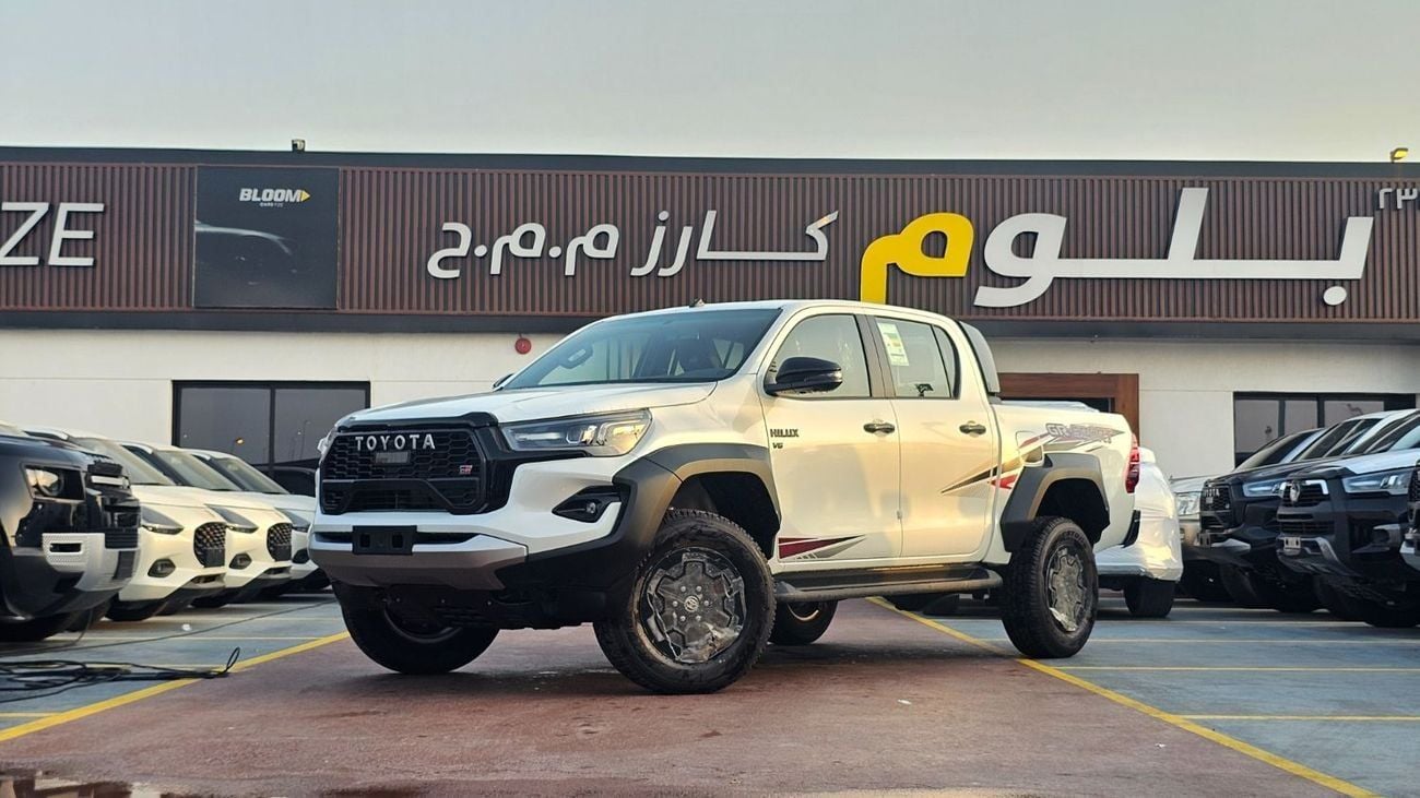 تويوتا هيلوكس GR SPORT OMANI 2026/2026YM PEARL ARTIC WHITE COMPRESSOR-REAR VIEW DIGITAL MIRROR-NAVIGATION