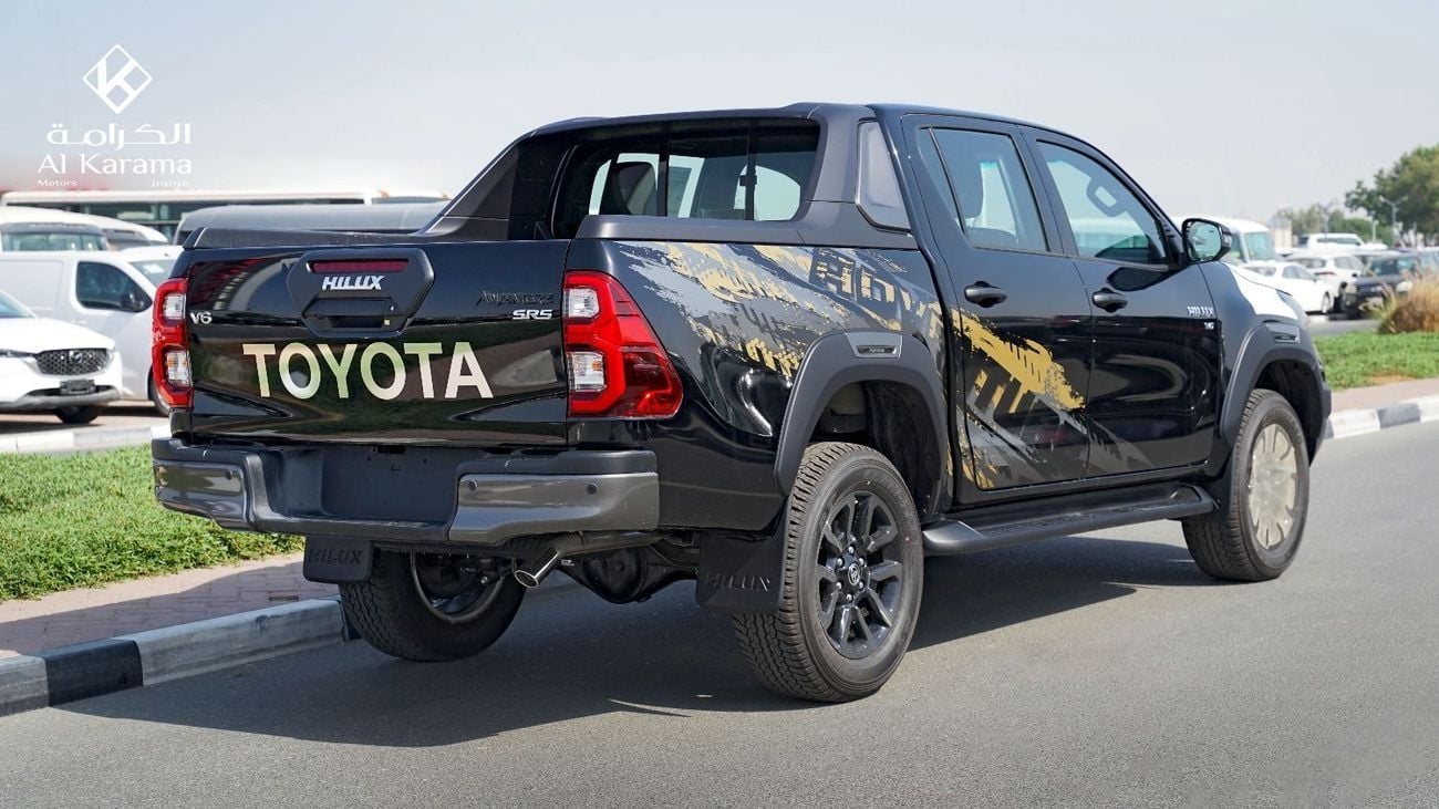 تويوتا هيلوكس Adventure | 4.0L V6 | 360 Camera | Diff Lock | GCC Specs | Bedliner | SR5 Black