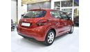 Peugeot 208 EXCELLENT DEAL for our Peugeot 208 1.6L ( 2019 Model ) in Red Color GCC Specs