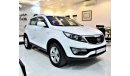 Kia Sportage ORIGINAL PAINT ( صبغ وكاله ) KIA Sportage 2014 Model! White Color! GCC Specs