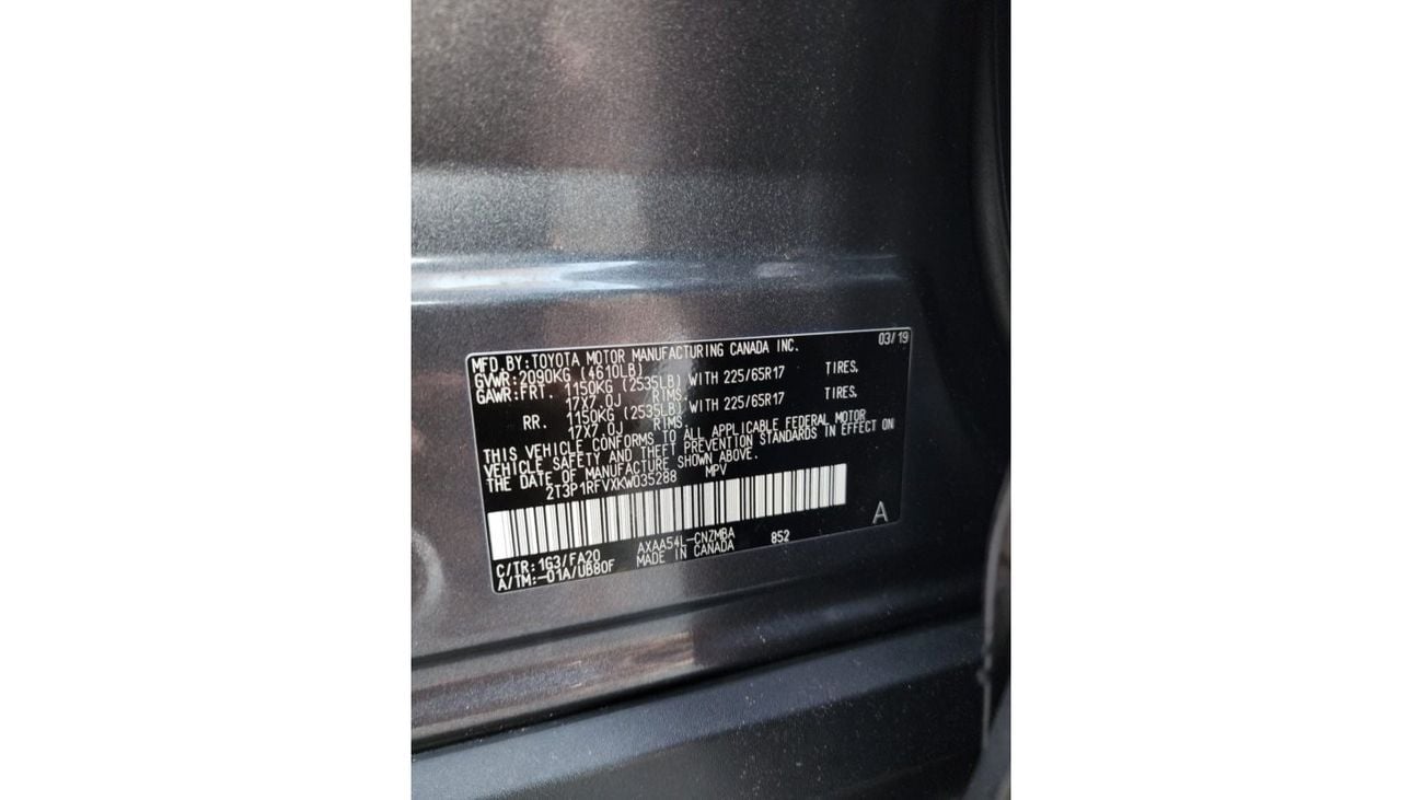 Toyota RAV4 TOYOTA RAV 4 XLE FULL OPTION