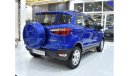 Ford EcoSport EXCELLENT DEAL for our Ford EcoSport ( 2017 Model ) in Blue Color GCC Specs