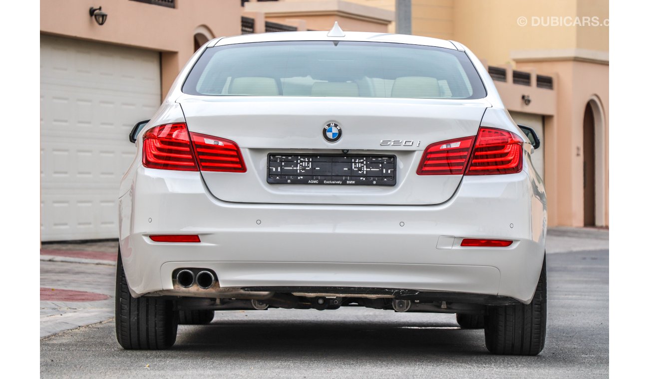 BMW 520i Executive 2016 AED 1,840 P.M with 0 % down payment