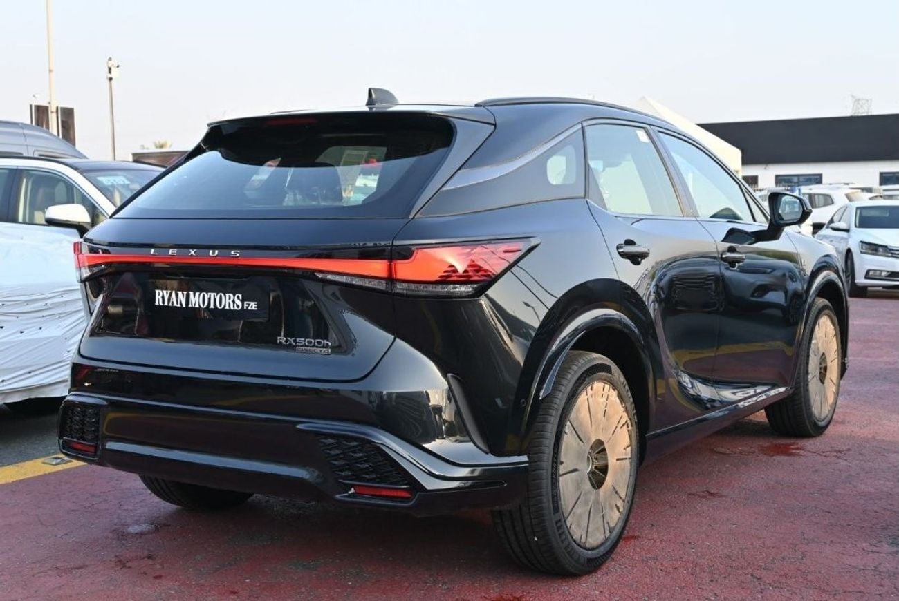 لكزس RX 500h Lexus RX500h F-Sport 2.4L, In-line 4-cylinder Turbo Hybrid, AWD, CUV Model 2025, Color Black