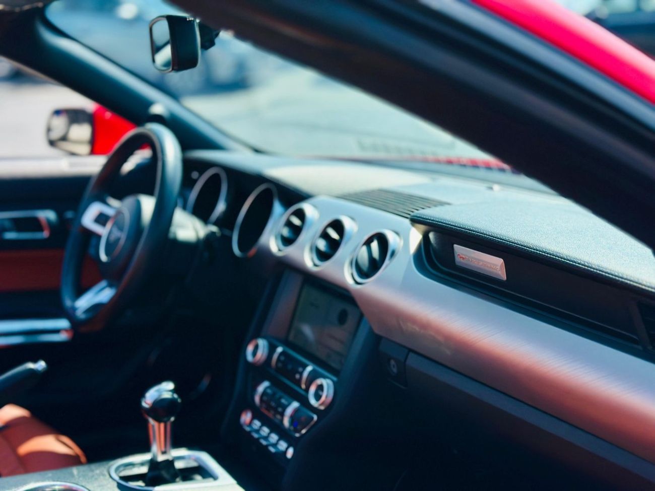 Ford Mustang EcoBoost Convertible | Monthly AED 930/- | 0% DP | Custom Leather Seats | # 48526