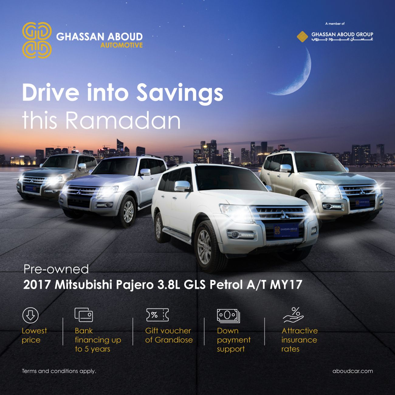 ميتسوبيشي باجيرو GLS 3.8L, Petrol, Automatic, MY 2017