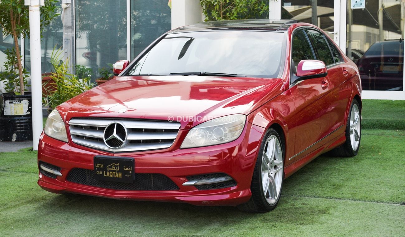Mercedes Benz C300 C300 2009 model red color imported number one panorama leather and cruise control