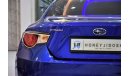 سوبارو BRZ ORIGINAL PAINT ( صبغ وكاله ) FULL SERVICE HISTORY Subaru BRZ 2016 Model!! in Blue Color! GCC Specs