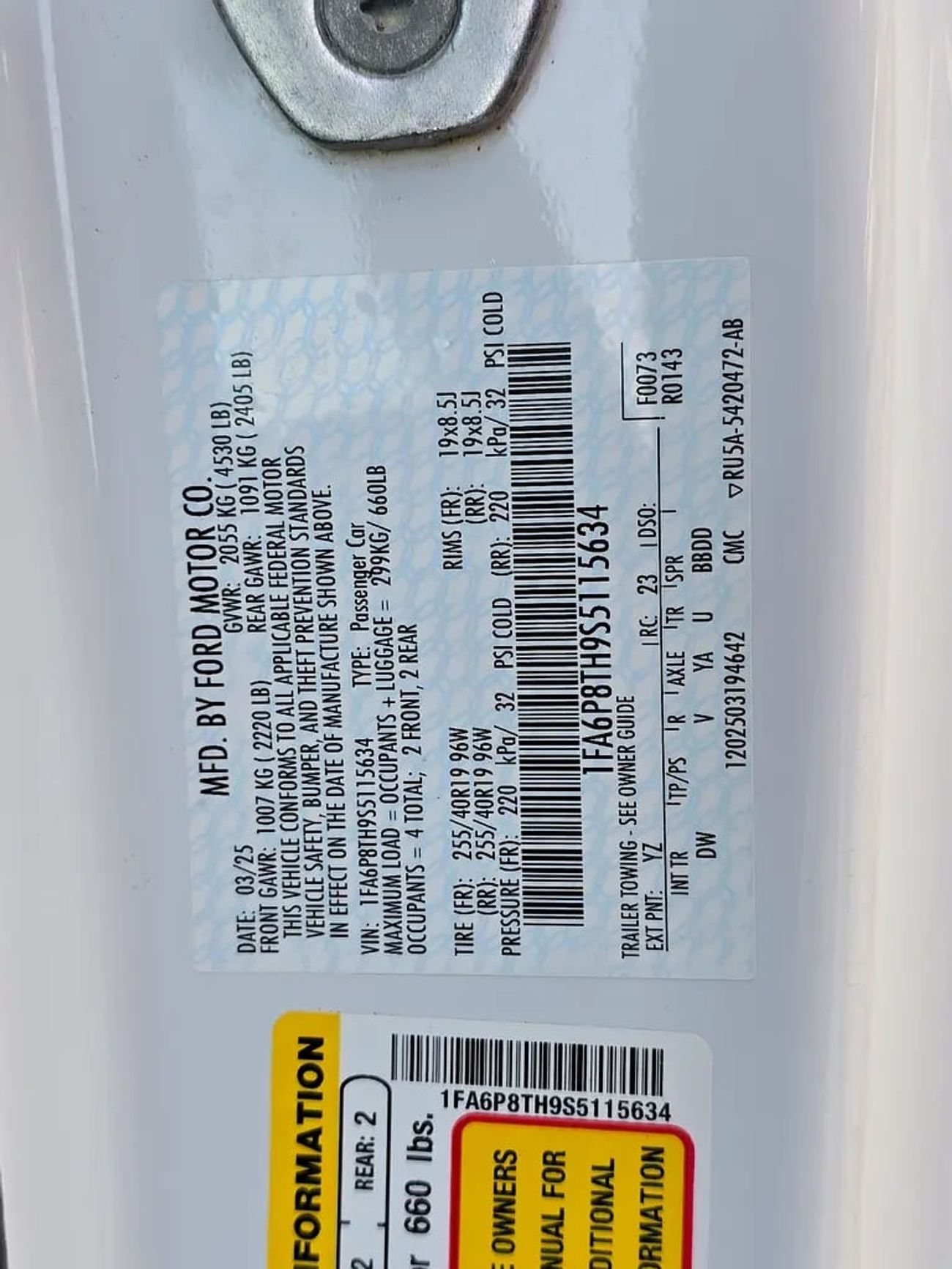 فورد موستانج Ecoboost Premium American Specs