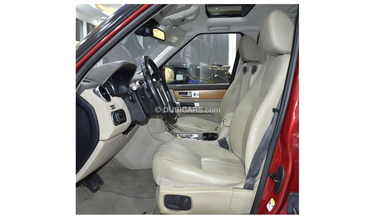 Land Rover Discovery EXCELLENT DEAL for our Land Rover LR4 SCV6 HSE ( 2015 Model ) in Red Color GCC Specs