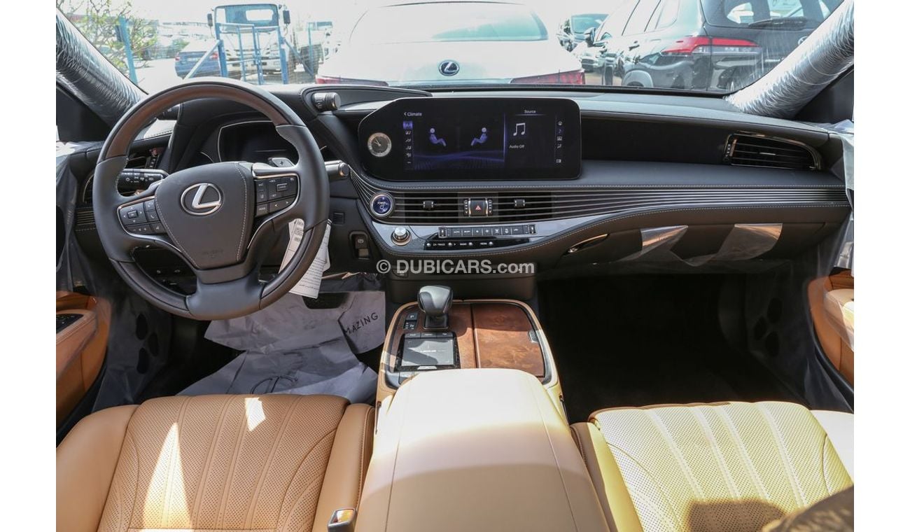 لكزس LS 500 HYBRID 3.5L PET - A/T  - 23YM  - BLK_TAN (EXPORT OFFER)