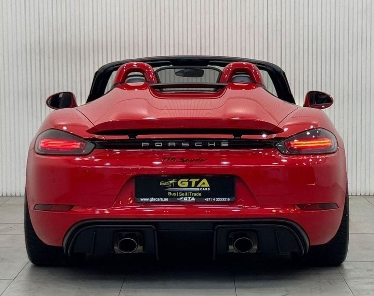 Porsche 718 Spyder 2020 Porsche 718 Spyder, Jan 2026 Porsche Warranty, Full Porsche Service History, GCC