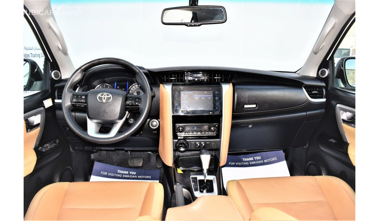 Toyota Fortuner AED 2546 PM | 4.0L VXR V6 4WD 2020 GCC DEALER WARRANTY