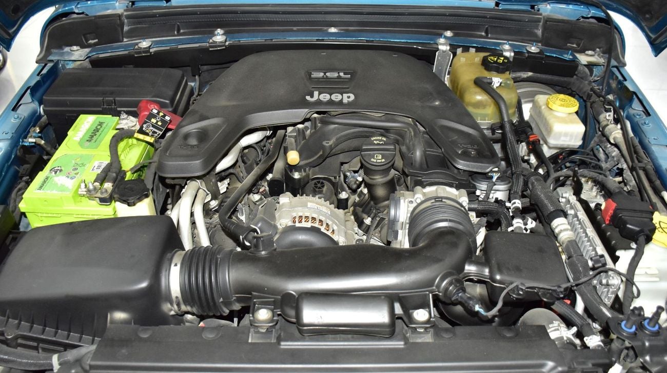 Jeep Wrangler EXCELLENT DEAL for our Jeep Wrangler Unlimited Sahara ( 2020 Model ) in Blue Color GCC Specs