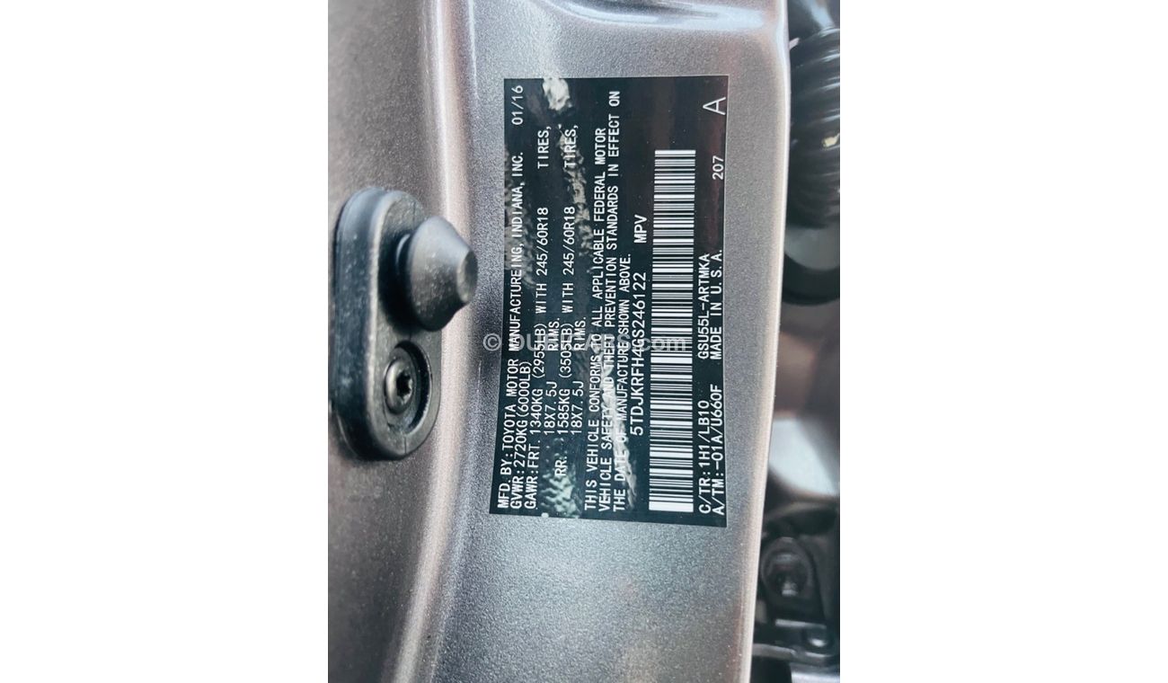 Toyota Highlander Xle AWD