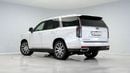 Cadillac Escalade Premium Luxury 6.2L 4WD | AED 3,980 PM | Captain Chair, Low KM, Rear ENT | Ramadan Offer