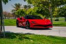 فيراري SF90 ستراديل STRADALE Clean title Low mileage 2key no accident no paint under warranty and service contract from agency Fu