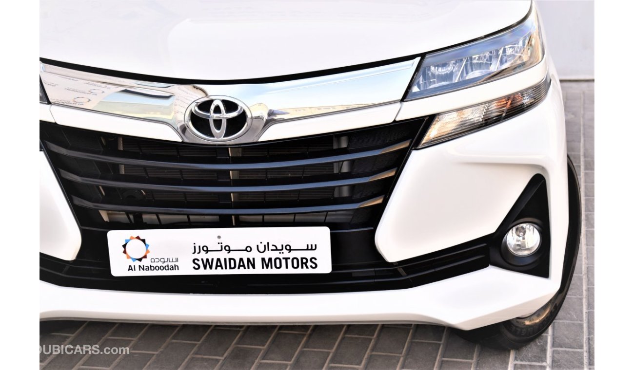 Toyota Avanza AED 1232 PM | 1.5L G 7-STR GCC WARRANTY