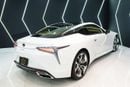 لكزس LC 500 Mark Levinson Audio, Ultra White, Tan Interior, 471 HP V8, GCC Specs!!