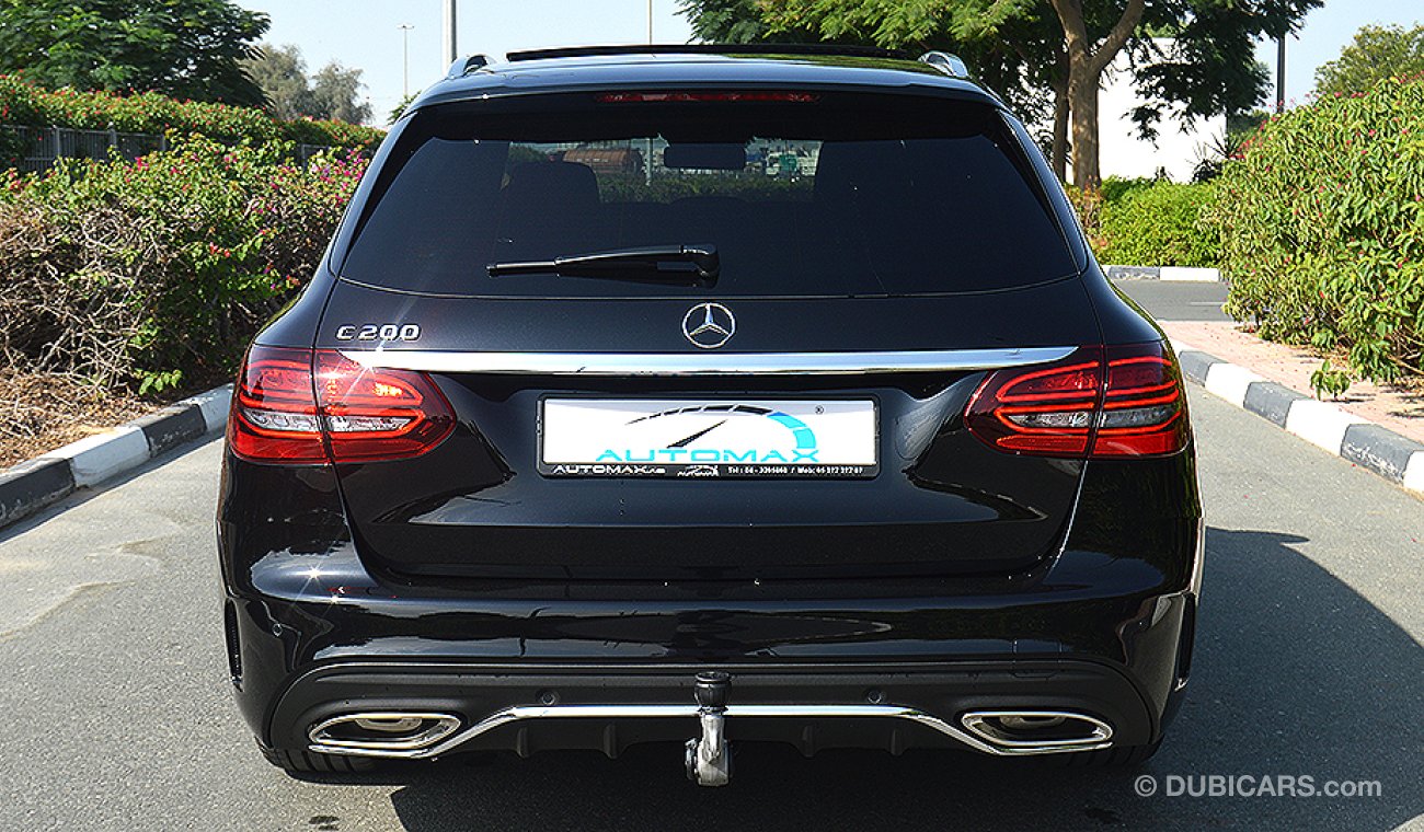 مرسيدس بنز C 200 AMG، I-4 Engine، أسود، 0 كم، GCC، الضمان: 3 سنوات أو 100 ألف كم # شحن لاسكلي، 2020