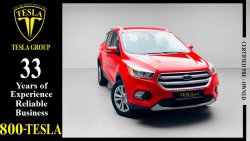 Ford Escape LEATHER SEATS + BIG SCREEN + ELEC TAILGATE / GCC / 2018 / DEALER WARRANTY UP 29/9/2023 / 772 DHS P.M