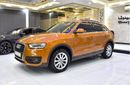 أودي Q3 EXCELLENT DEAL for our Audi Q3 2.0T Quattro ( 2013 Model ) in Orange Color GCC Specs