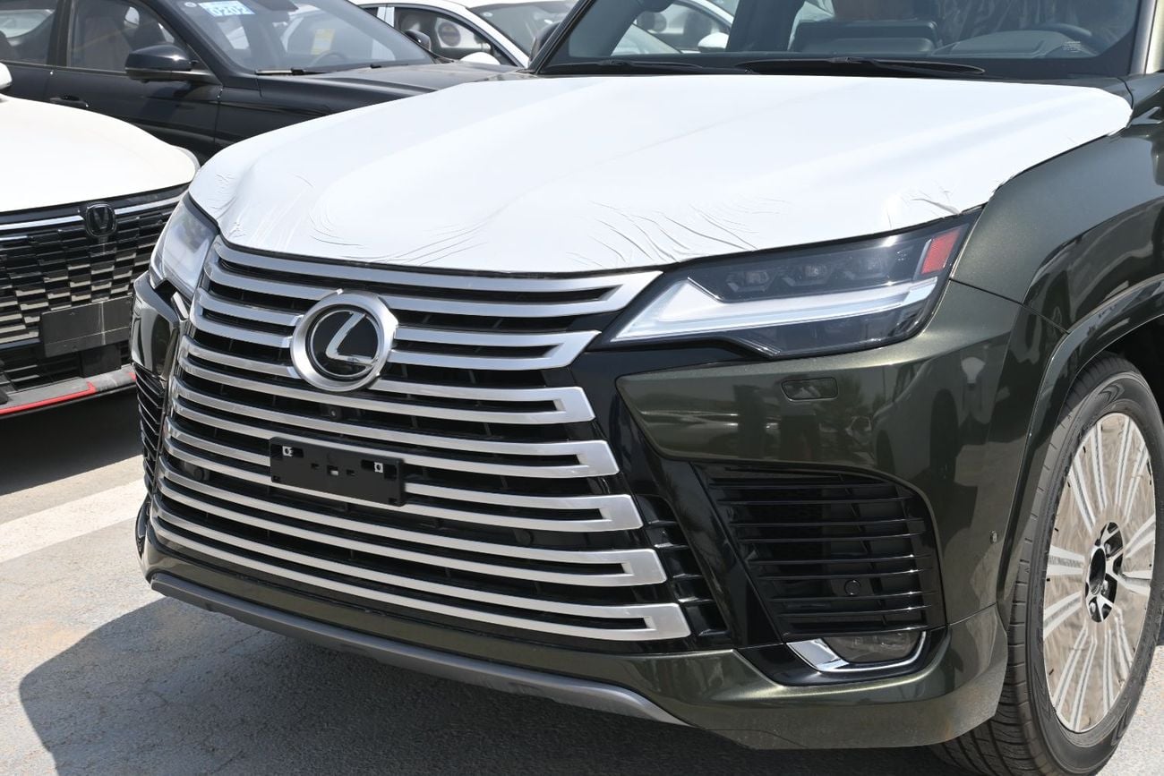 لكزس LX 700h Lexus LX700h Signature 3.5L Twin-Turbo + Hybrid V6, Model 2025, Color Green inside Red