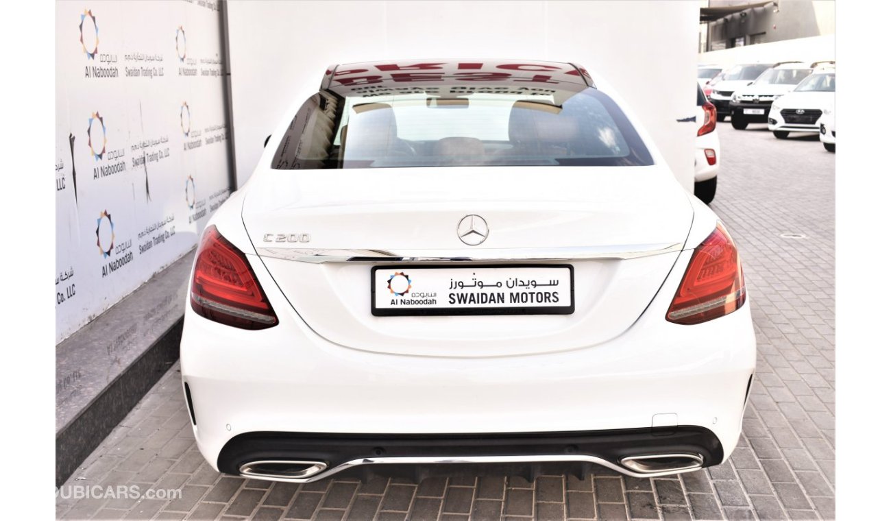 Mercedes-Benz C200 AED 3624 PM | 2.0L GCC DEALER WARRANTY