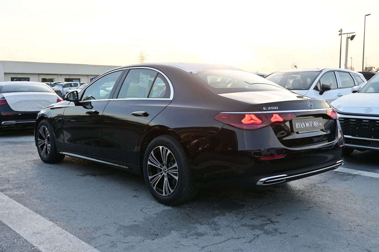 مرسيدس بنز E200 STD Mercedes-Benz E200 2.0L Turbo + Mild Hybrid Color Black Model 2025