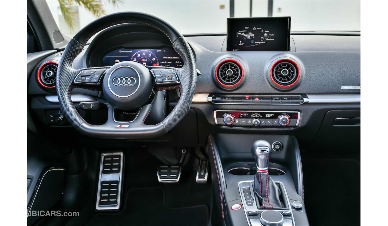 Audi S3 Quattro - Audi Service Contract and Warranty - AED 2,428 PM! - 0% DP