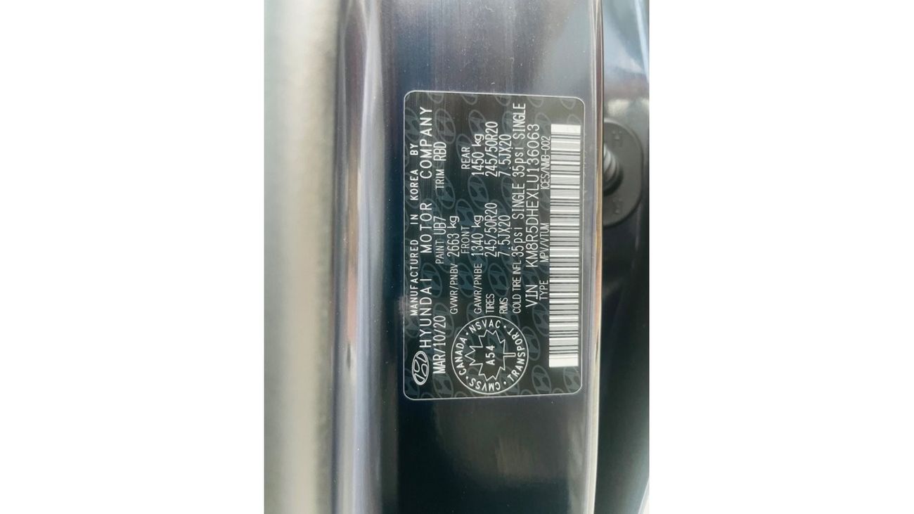 Hyundai Palisade Premium 2020 palisade calligraphy 360 cameras