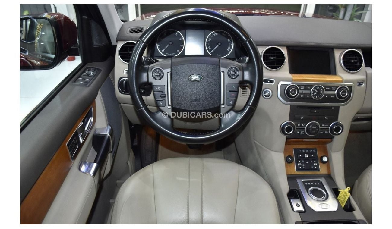 Land Rover Discovery EXCELLENT DEAL for our Land Rover LR4 SCV6 HSE ( 2015 Model ) in Red Color GCC Specs