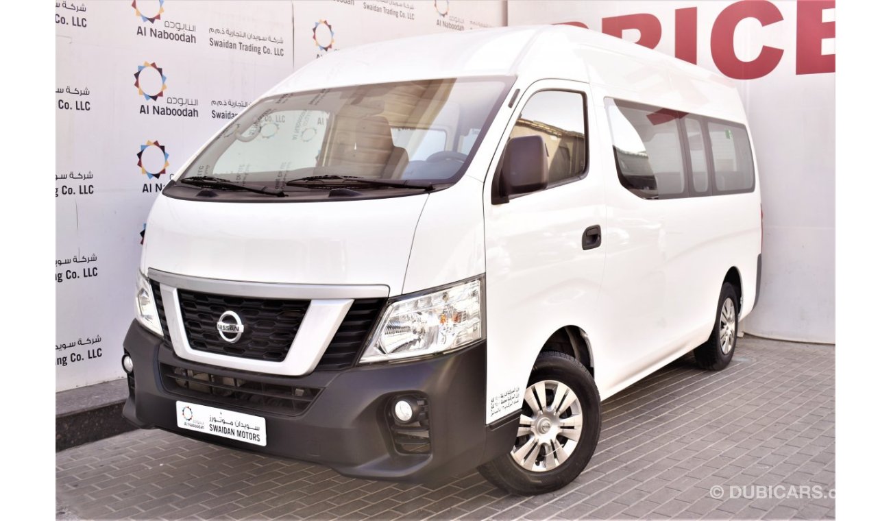 Nissan Urvan AED 1272 PM | 0% DP | 2.5L MT NV350 13-STR GCC WARRANTY